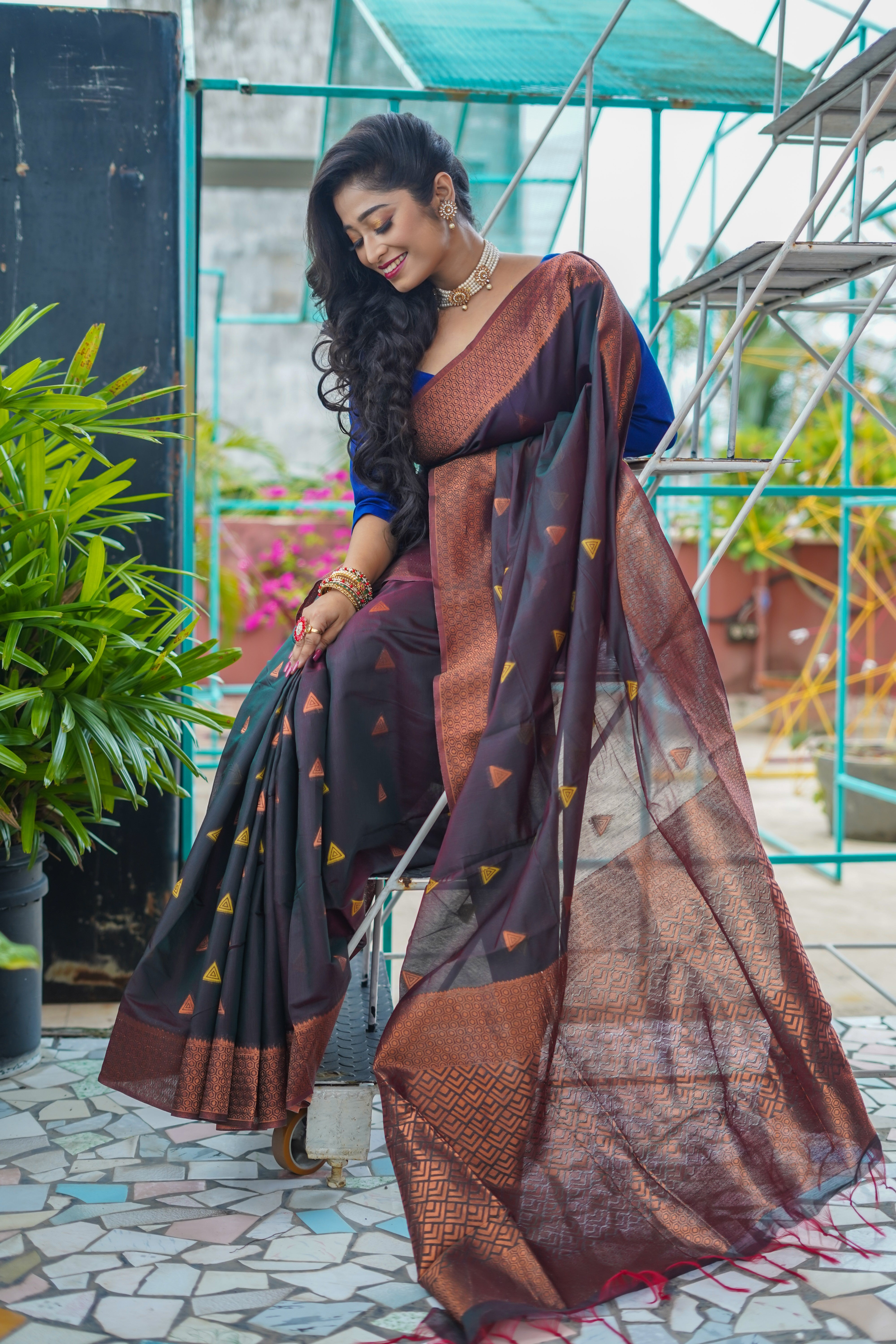 Rasin Maheswari Silk Weaving Saree